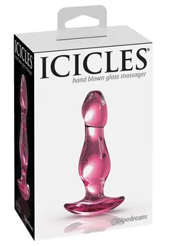 Pipedream Icicles No. 73 Pink Premium Glass Plug 11 cm