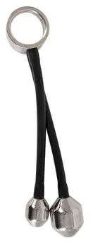 Mystim Heavy Gear Dual Plug Intimate System Metal & Silicone 31cm