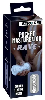 Stroker Pocket Intimate Device Rave Transparent Flexible 13 cm TPE