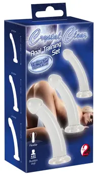 You2Toys Crystal Clear Anal Training Set Flexible Transparent Trio