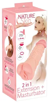 Nature Skin 2in1 Extension & Sleeve TPE 22.1cm Anatomical Model