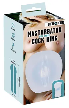 Stroker Transparent Intimate Device with Integrated Flexible Ring 15.5cm