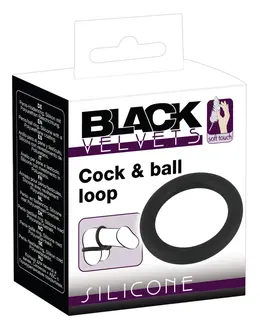 You2Toys Silicone Dual Support Loop Flexible 5 cm Black Ring