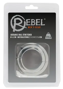 Rebel Lockable Metal Ball Stretcher - Adjustable, 3.8 cm Inner Diameter