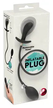 You2Toys Inflatable Plug Silicone Black 8 cm Adjustable Size