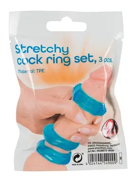 You2Toys Stretchy Ring Set 3 pcs Flexible TPE Adjustable Sizes