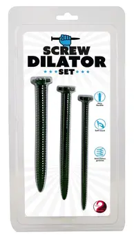 You2Toys Set of 3 Spiral Silicone Urethral Dilators, 15.5 cm, Black