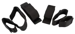 Bad Kitty Restraints Set 4-Piece - Adjustable Black Polypropylene Straps