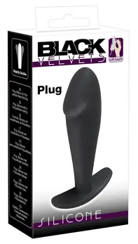 Bad Kitty Small Silicone Plug Black 10 cm Ergonomic Design