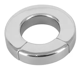 You2Toys Magnetic Stainless Steel Ball Ring 14 mm, Silver, 234g