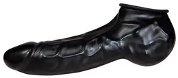 Be Bizarre Undercover Black Latex Anatomical Sleeve 22 cm