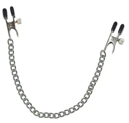 You2Toys Adjustable Metal Chain with Nipple Pressure Clips 40cm