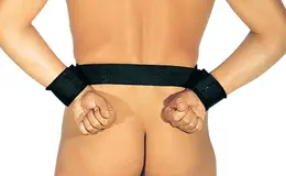 ZADO Hip Restraint Belt with Adjustable Padded Cuffs, Black Polyamide