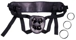 You2Toys Universal Harness Adjustable Black PU Leather 155 cm