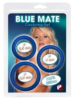 Blue Mate Silicone Ring Set 3pcs - Flexible Support, 3 Sizes