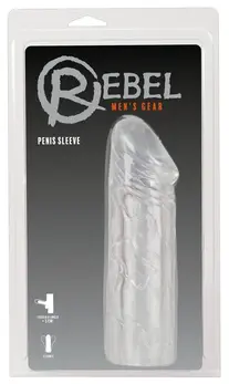 Rebel Mega Extension Transparent Enhancement Sleeve 19 cm TPE