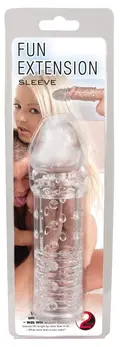 Adonis Extension Transparent Intimate Sleeve, 16 cm, TPE Material