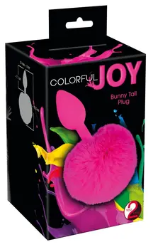 You2Toys Bunny Tail Plug Pink - Silicone Intimate Accessory 13cm