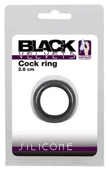 Black Velvets Silicone Performance Ring 2.6 cm - Soft Touch, Flexible