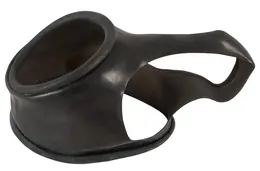 You2Toys Latex Support Ring Black with Adjustable Divider O Stretchable