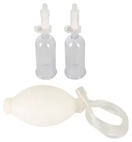 Crystal Clear Multisucker Intimate Vacuum System Twin Cups 6 cm Transparent