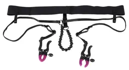 Bad Kitty Adjustable Silicone Clamp with Black Bead String 68cm