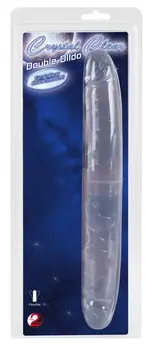 Crystal Clear Duo Double-Ended Intimate Model 34cm Transparent PVC
