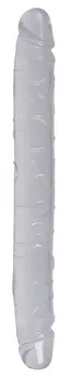 Crystal Clear Duo Double-Ended Intimate Model 34cm Transparent PVC