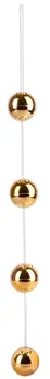 You2Toys Gold-Coated 4-Piece Intimate Ball Set 40cm 3cm O ABS 116g
