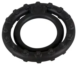 You2Toys Steely Black Silicone Duo Ring Intimate Trainer