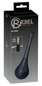 Rebel Intimate Cleansing System Black 200ml, Slim Nozzle, 26cm