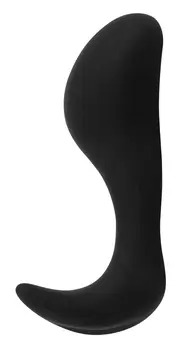 Black Velvets Medium Silicone Plug with Ergonomic Handle, 10.5 cm