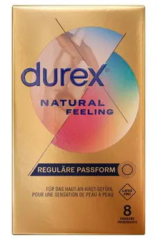 Durex Natural Feeling 8 pcs Skin-Like Latex-Free Condoms 56mm
