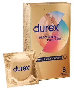 Durex Natural Feeling 8 pcs Skin-Like Latex-Free Condoms 56mm