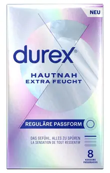 Durex Hautnah Extra Feucht 8pcs Ultra-Thin Intimate Protection