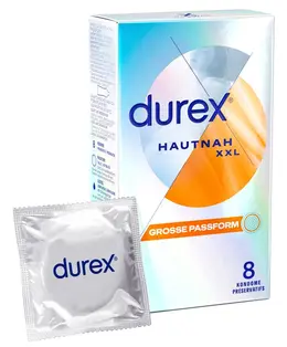 Durex Hautnah XXL Large Ultra-Thin Latex 8pcs Comfort Fit