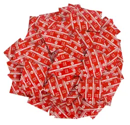 London Red 1000 pcs Strawberry Flavoured Lubricated Condoms 56mm