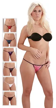 Cottelli Collection String Set S-L 7-Pack Colorful Polyamide Lingerie