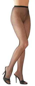 Cottelli Collection Net Tights Black S-L - Seamless Classic Design