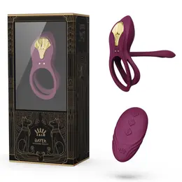 ZALO Bayek Velvet Purple Wearable Intimate Device - Remote Control, Dual Rings