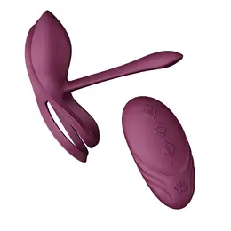ZALO Bayek Velvet Purple Wearable Intimate Device - Remote Control, Dual Rings