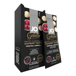 System JO Gelato Lubricant Display Pack White Chocolate Raspberry 12x10ml