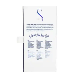 Swan Mini Swan Wand Glow In The Dark Blue - Compact Waterproof Massager
