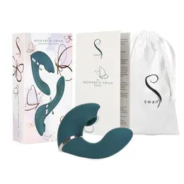 Swan Monarch Transforms Teal - Versatile Silicone Personal Massager