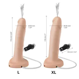 Strap-On-Me Squirting Silicone Intimate Machine Vanilla L - Harness Ready