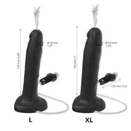Strap-On-Me Squirting Black L Intimate System with Adjustable Hose