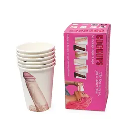 Cockups Party Cups 6-Pack 300ml - Fun Themed Disposable Drinkware