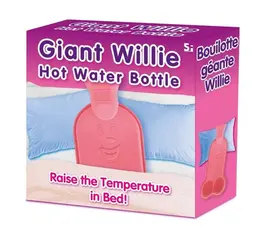 Spencer & Fleetwood Bottle Hot Water Bottle Fun Shape Pink 32cm
