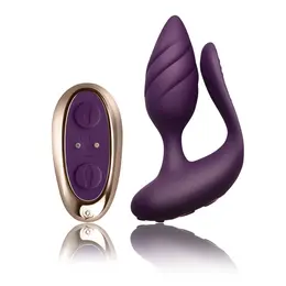 Rocks-Off Cocktail Dual Motor Intimate Device Burgundy, Waterproof