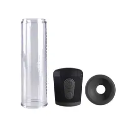 PowerBullet Intimate Vacuum Pump 3-Level Battery System Transparent Black